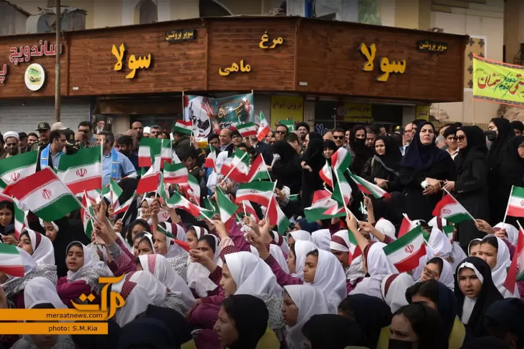 حضور استکبارستیزی سمنانی‌ها در یوم‌الله ۱۳ آبان